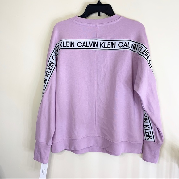 Calvin Klein woman Vintage Tape Crew Sweatshirt - Picture 2 of 10